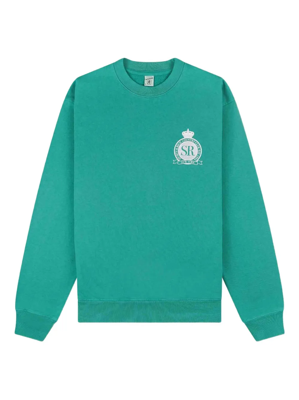 Sporty & Rich embroidered-logo sweater Groen
