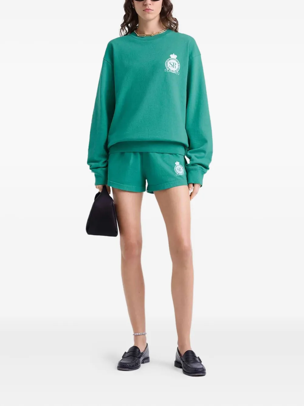 Sporty & Rich Trui met geborduurd logo Groen