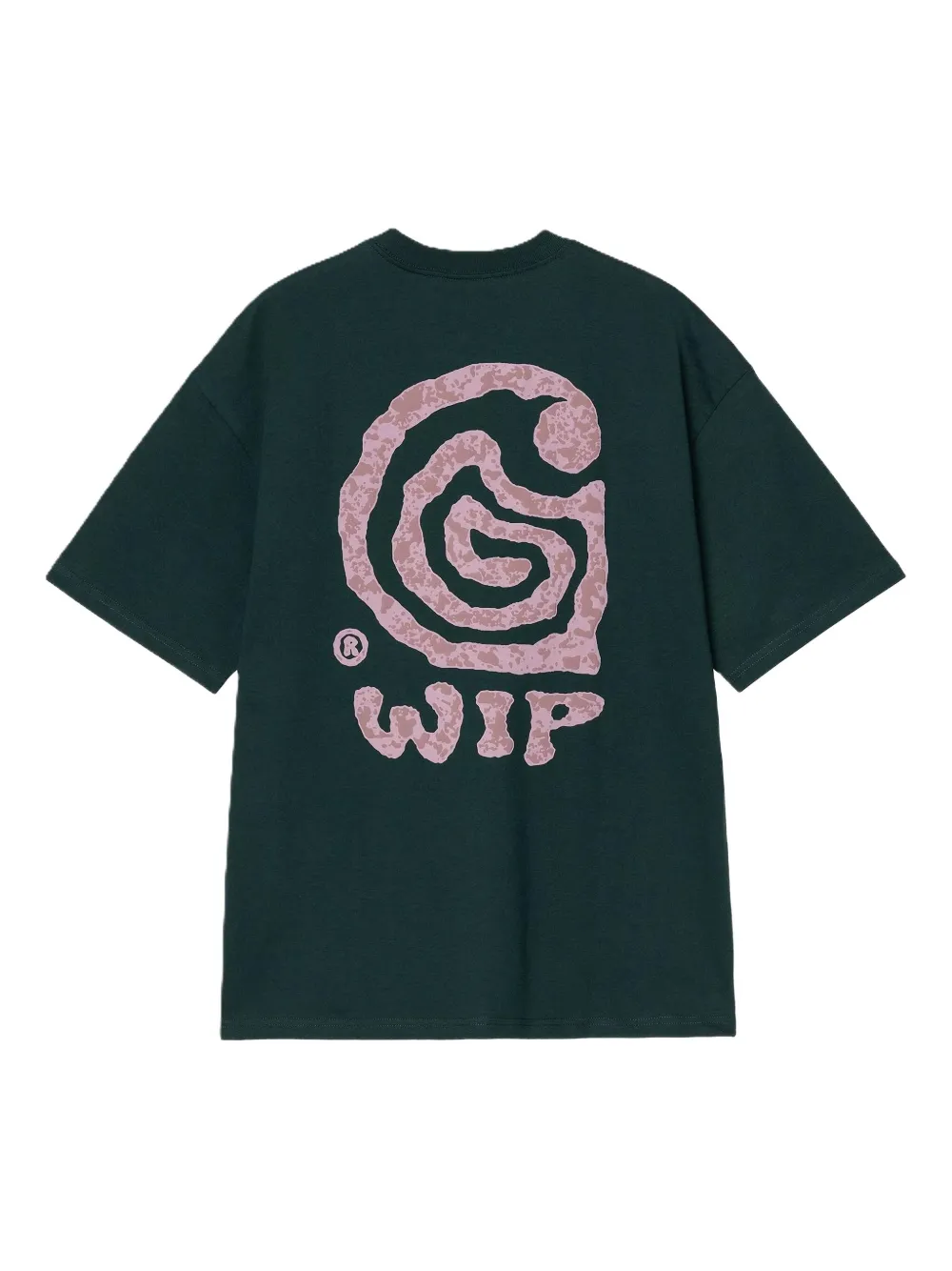 Carhartt WIP Helix T-shirt met gedraaid logo Groen