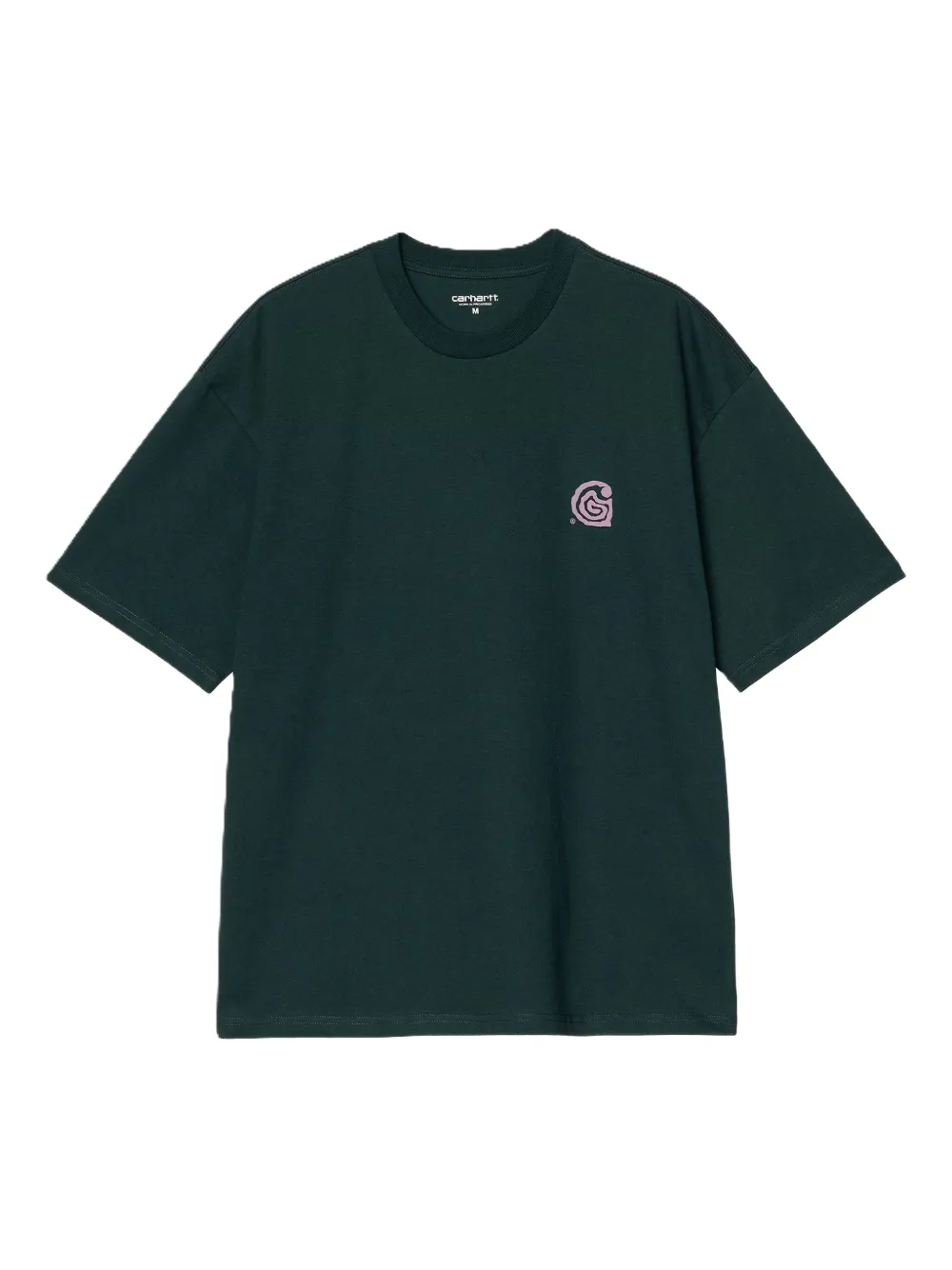 Carhartt WIP Helix swirl-logo T-shirt | Green | Image 1