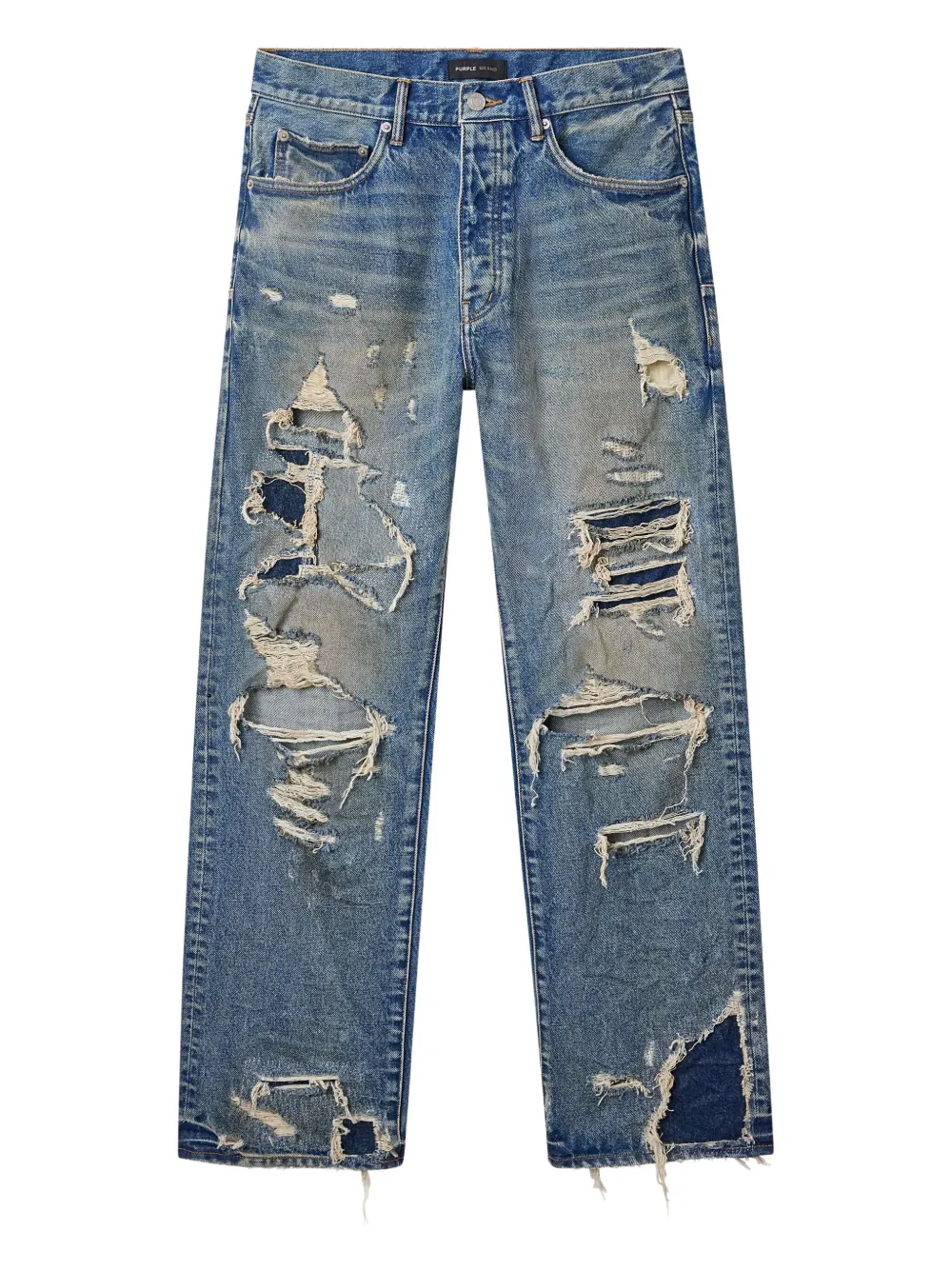 Purple Brand P011 Repair Blowout jeans | Blue | Image 1