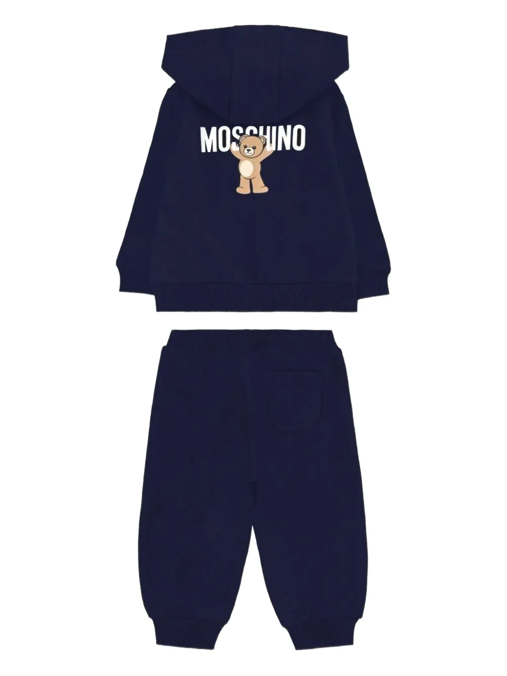 Moschino Kids Trainingspak met teddybeerprint Blauw