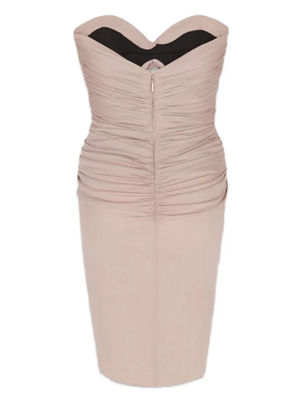 Saint Laurent cut-out draped mini dress - Roze