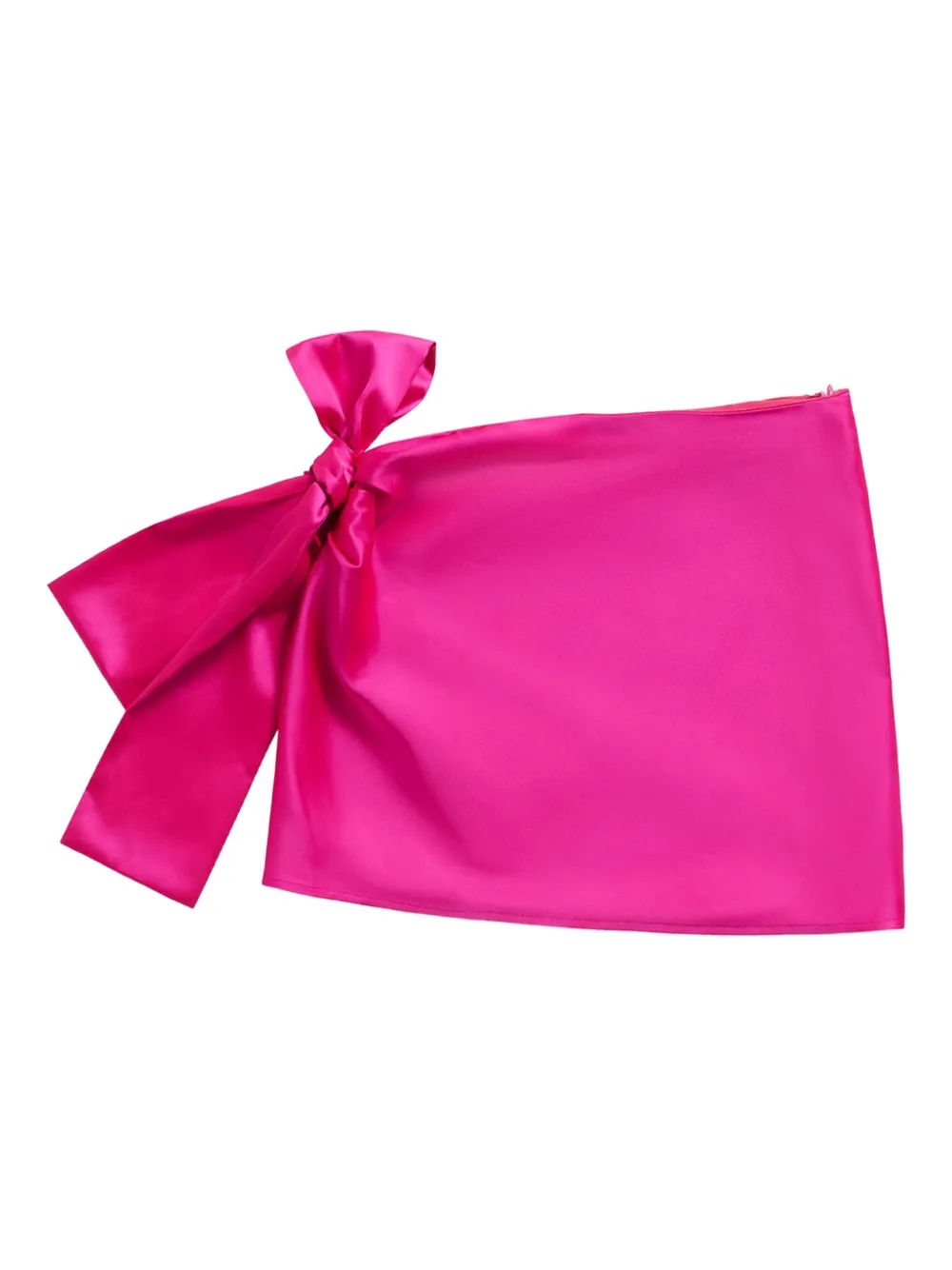 AREA Mini-rok verfraaid met kristallen en strikdetail Roze