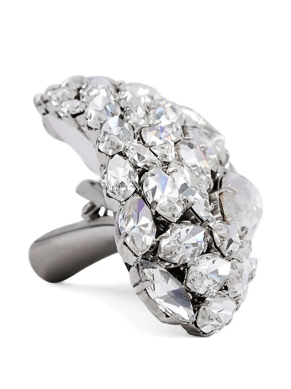 AREA Triangel haarclip verfraaid met kristallen Zilver