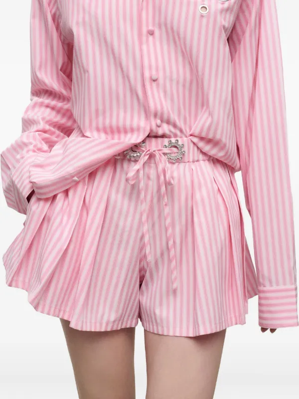 Courreges ピンク ショートパンツ 38 センターピンタックショートパンツ[ac2383] | レディース