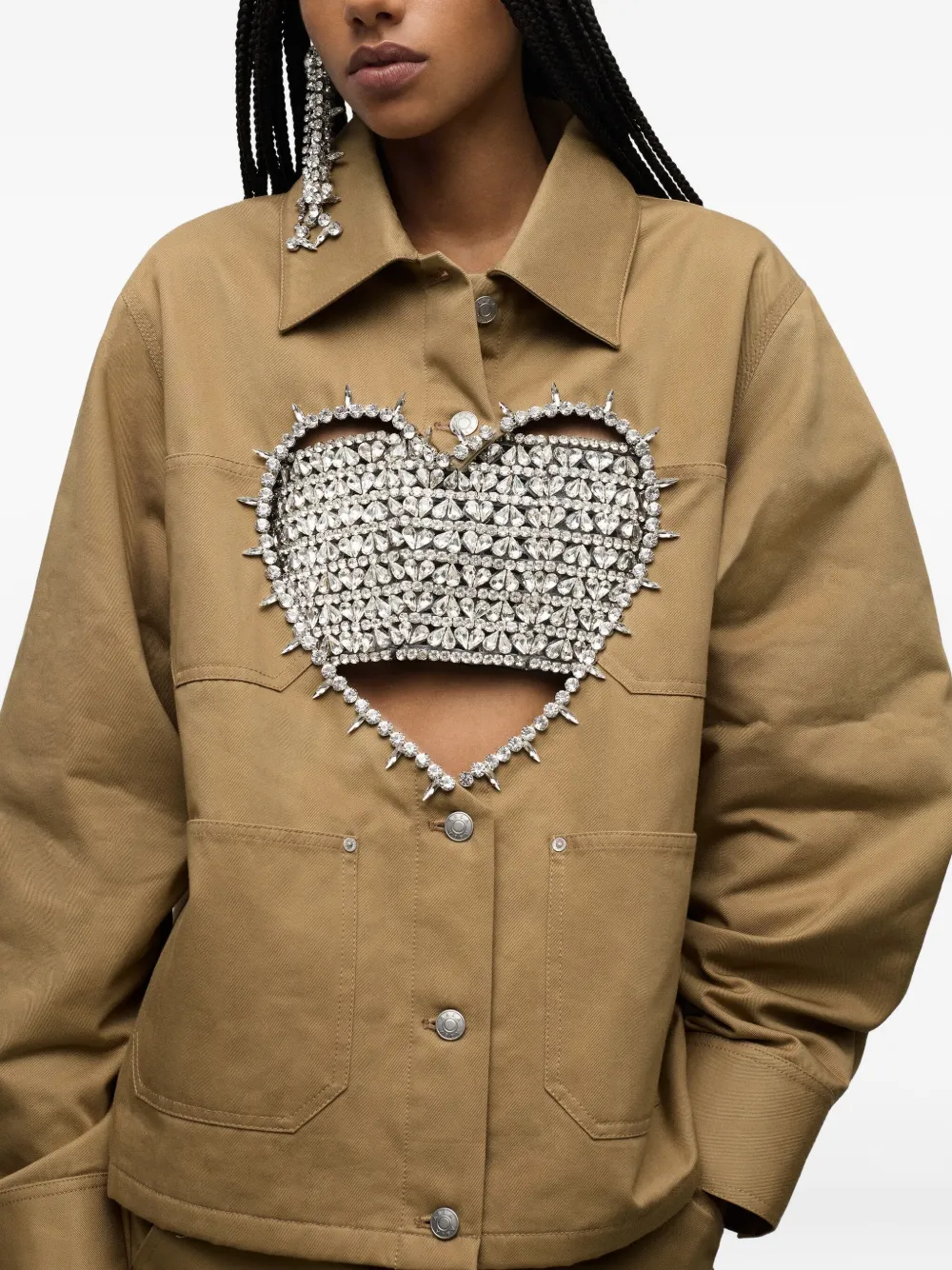 AREA Crystal Heart jacket Bruin