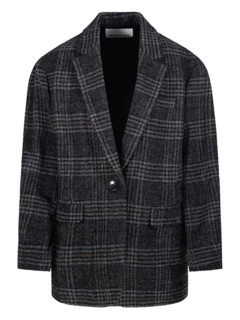 MARANT ÉTOILE checked single-breasted blazer