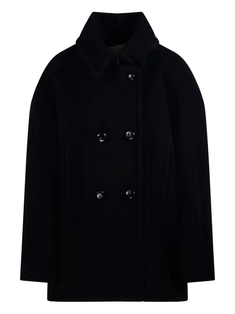 MARANT ÉTOILE Fiby double-breasted wool coat | Black | Image 1