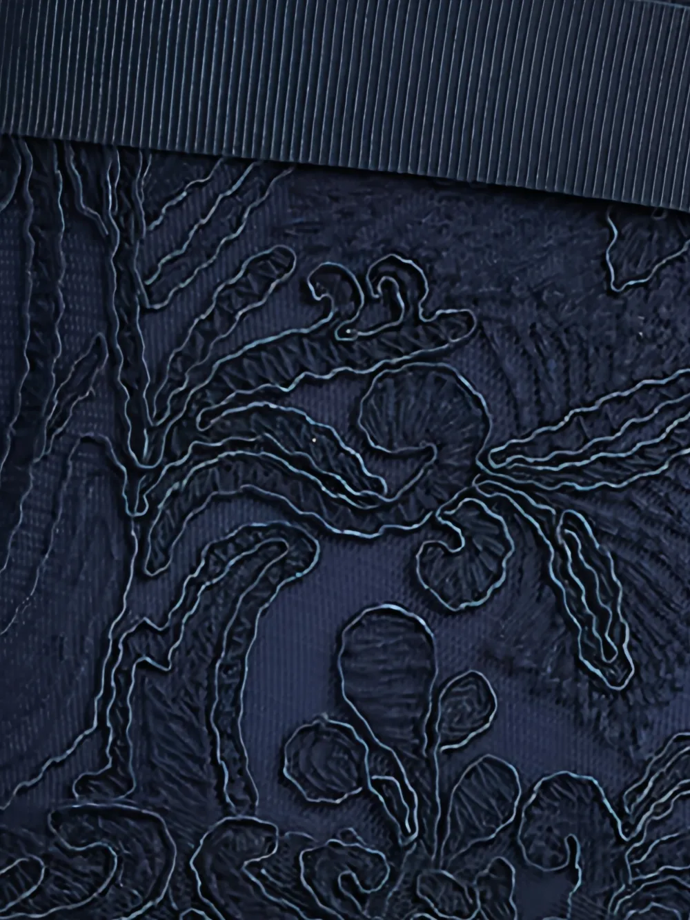 Tadashi Shoji Embroidered Lace Tiered Midi Dress In Blue