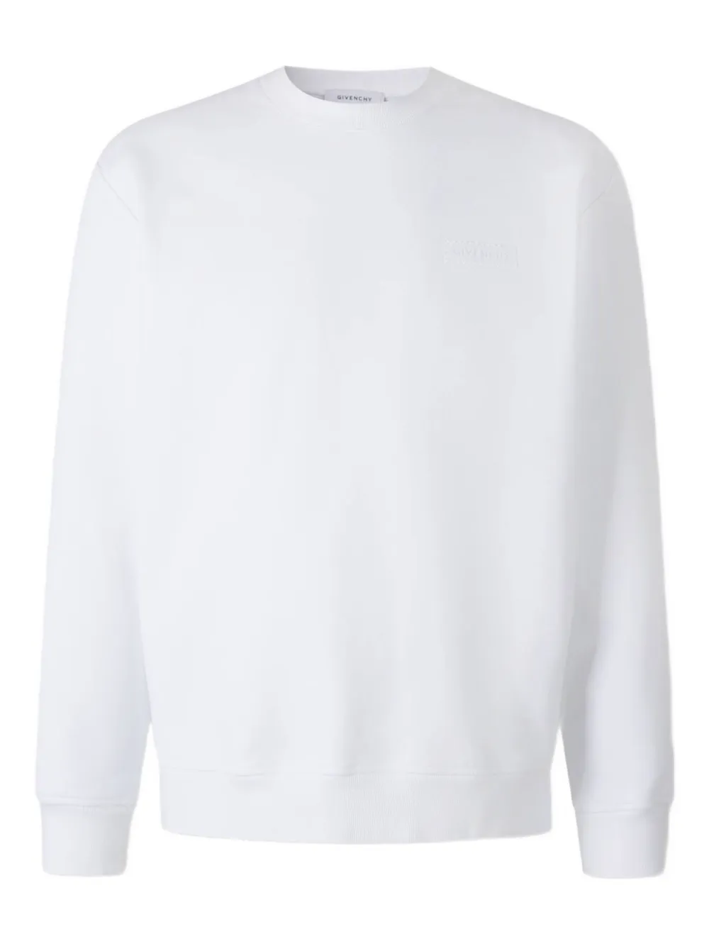 Givenchy logo-patch cotton sweatshirt Wit