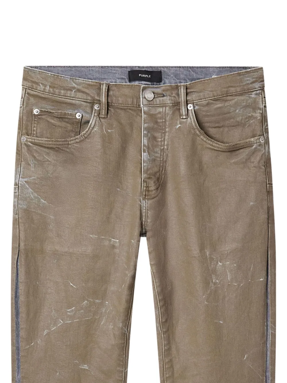 Purple Brand Distressed-effect Jeans In Brown