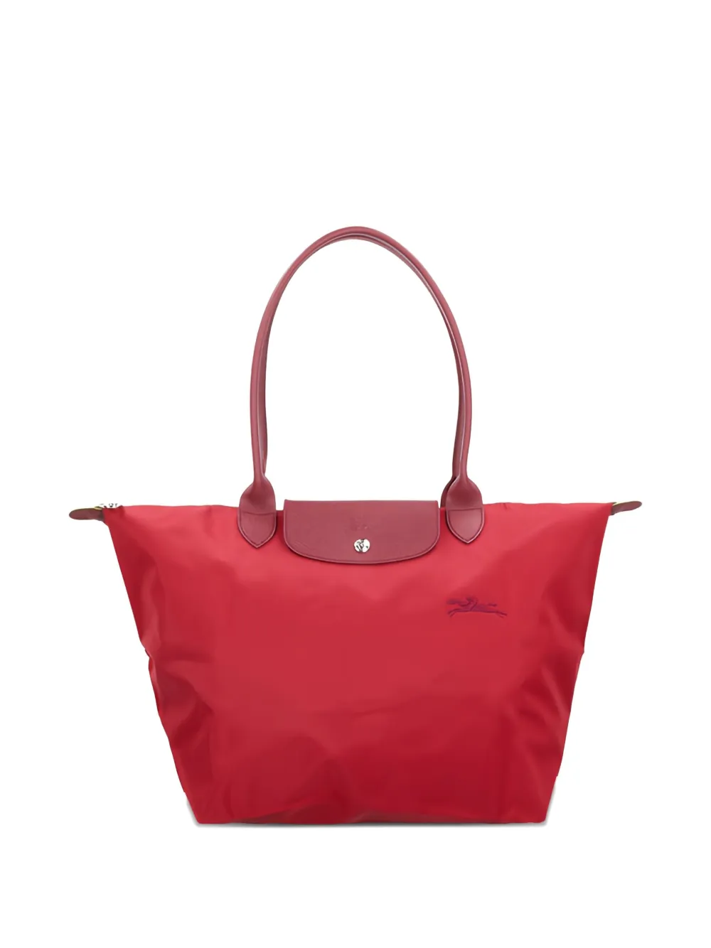 Longchamp Schoudertas met leren afwerking - Rood
