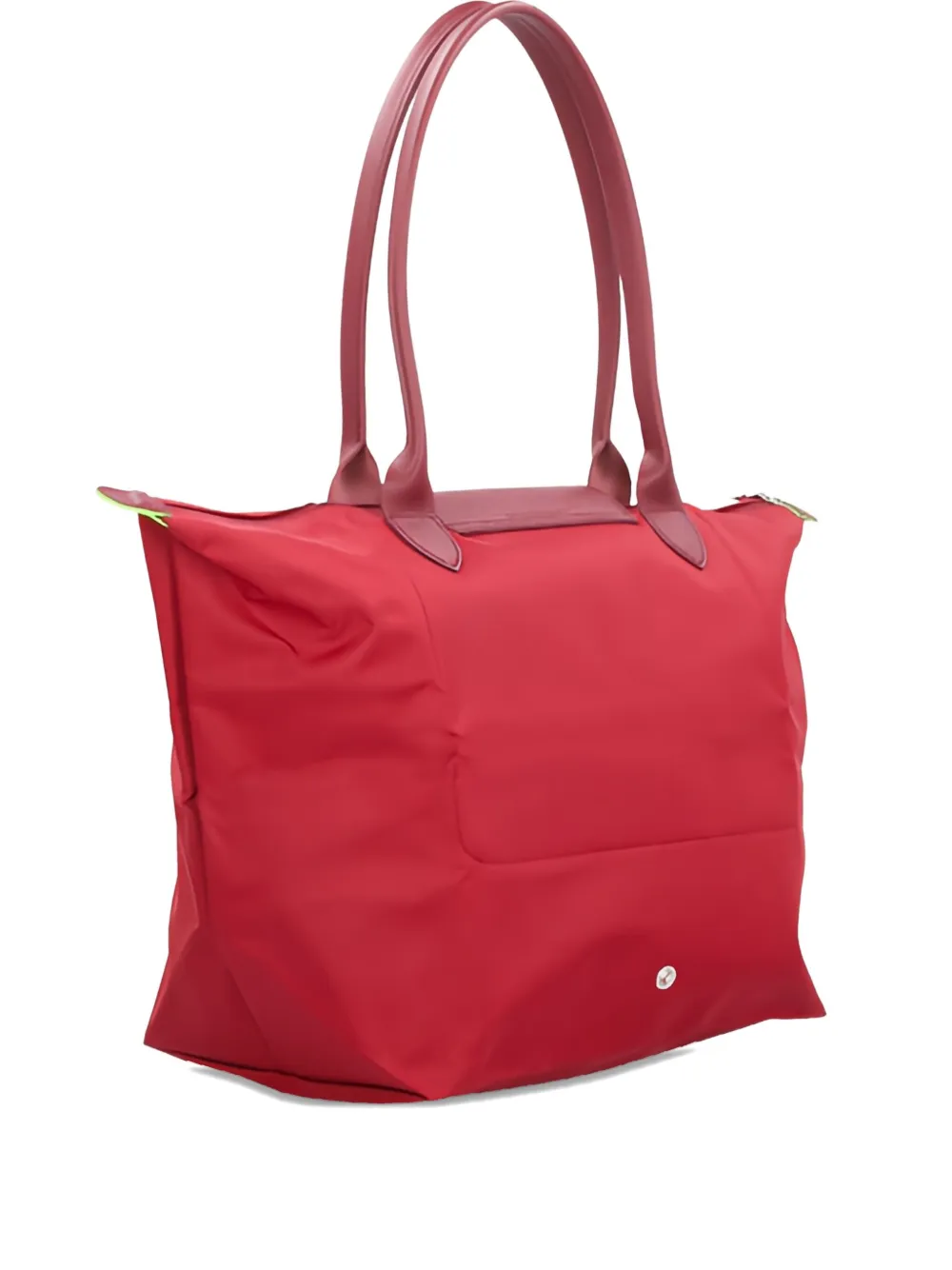 Longchamp leather-trimmed shoulder bag | Red | Image 1