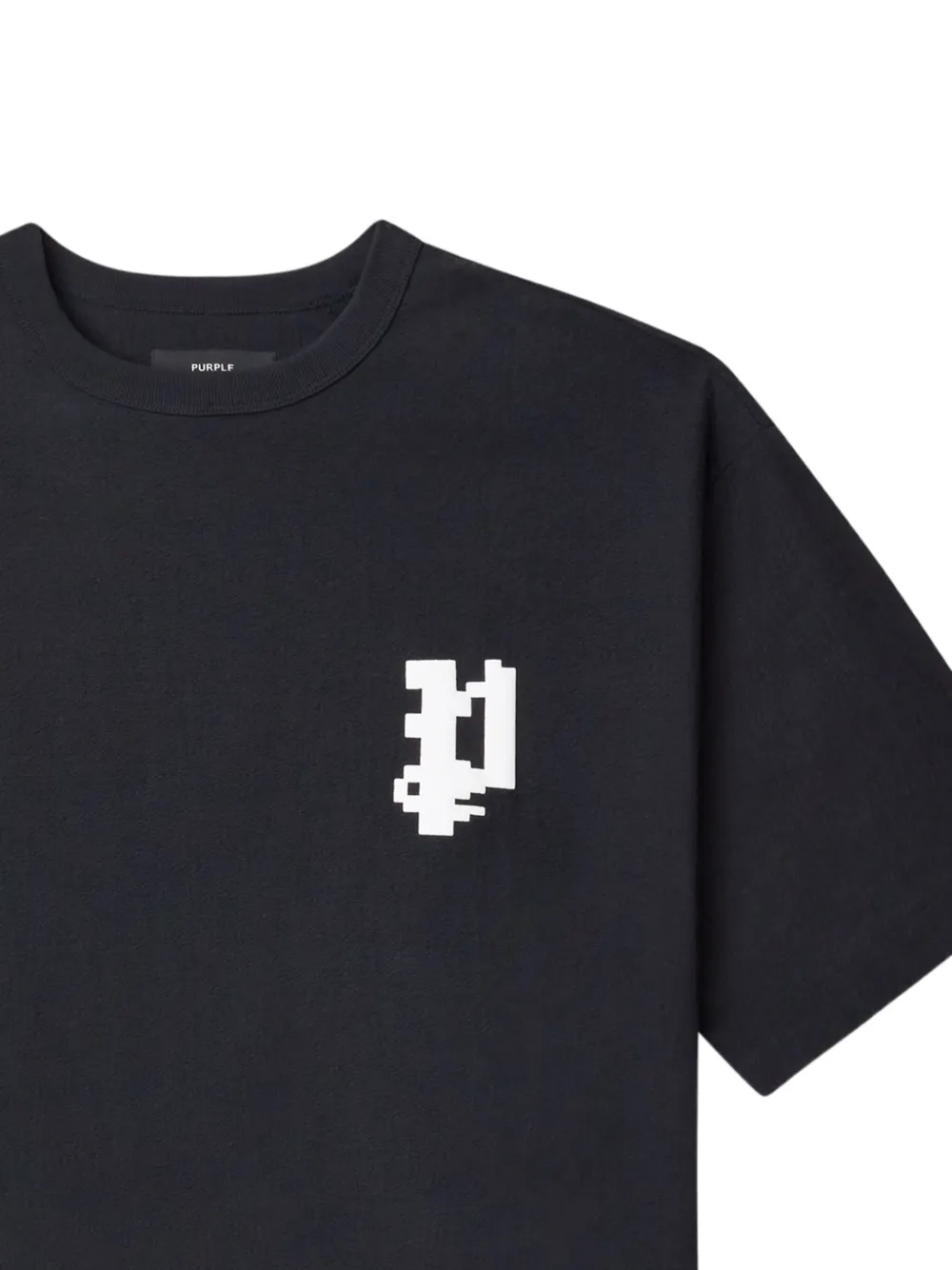 Purple Brand T-shirt met logodetail - Zwart