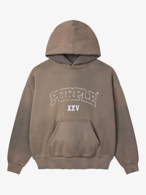 Purple Brand logo-print hoodie