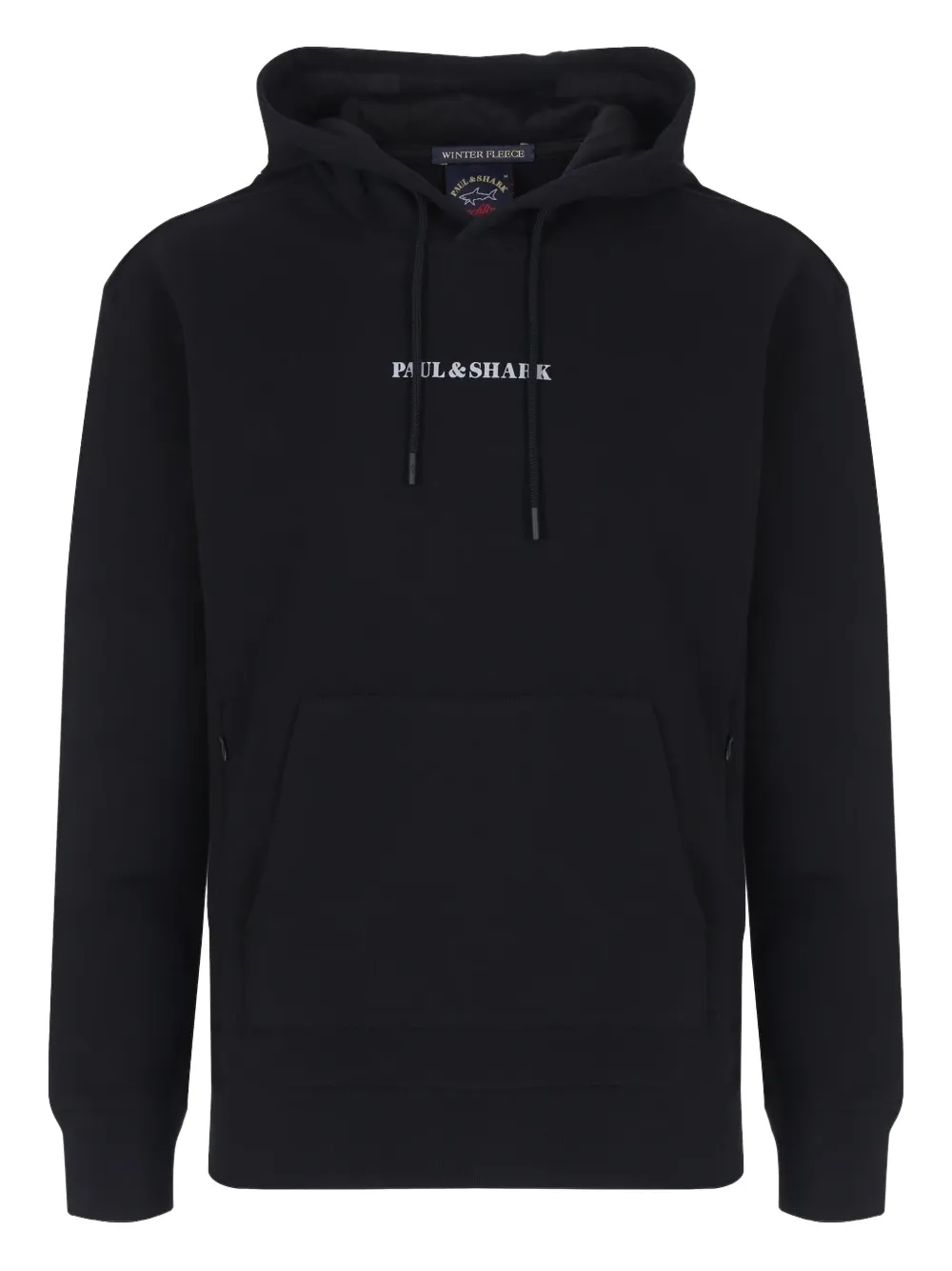 Paul & Shark logo-print hoodie | Black | Image 1