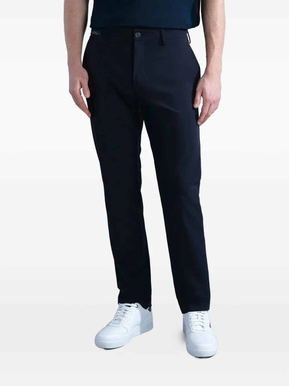Paul & Shark Logo-patch Trousers In Blue