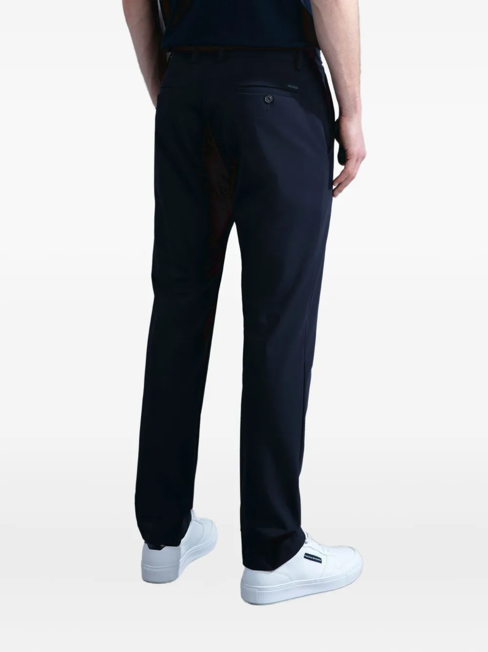 Paul & Shark Logo-patch Trousers In Blue
