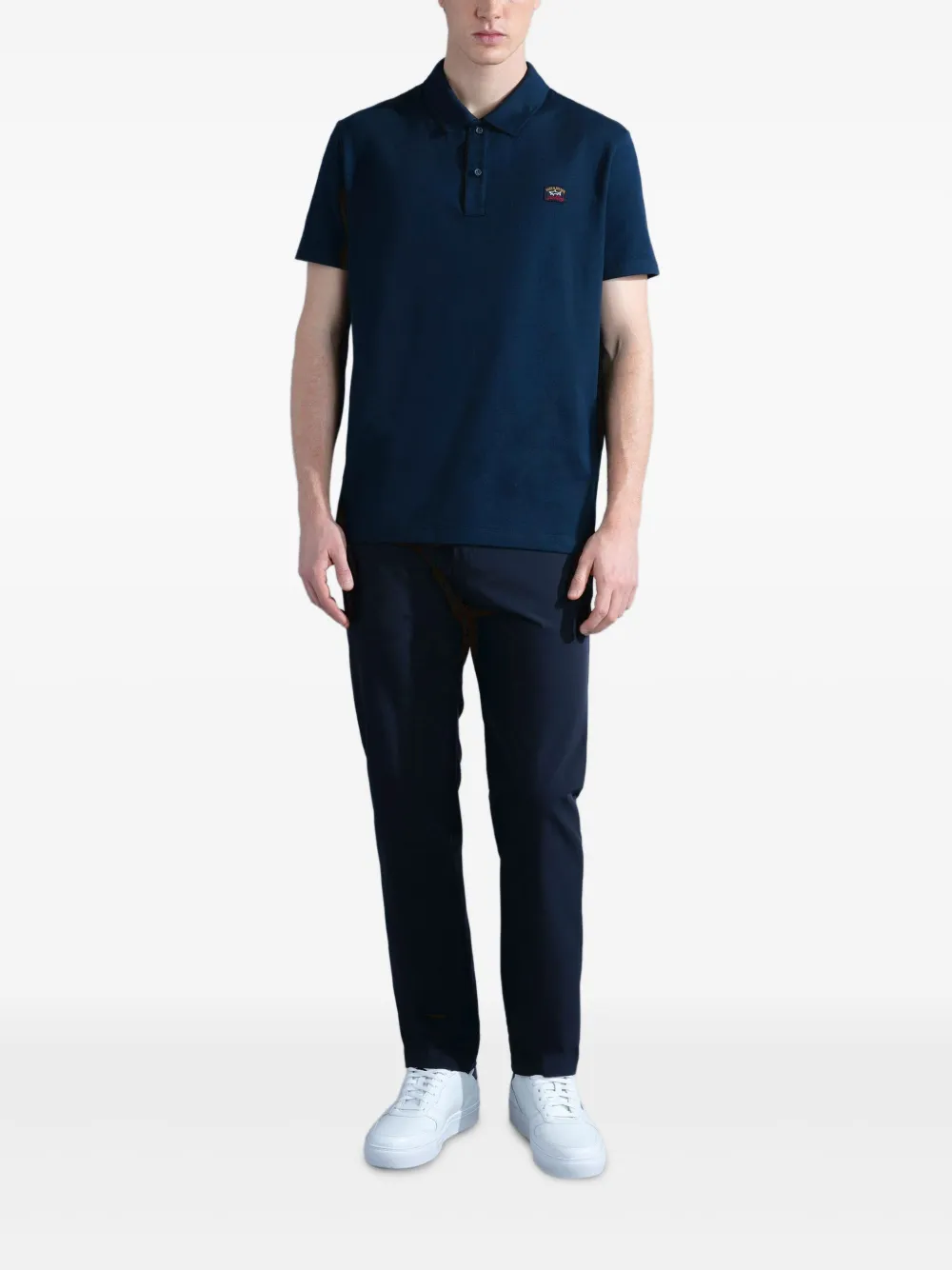 Paul & Shark logo-patch trousers - Blauw