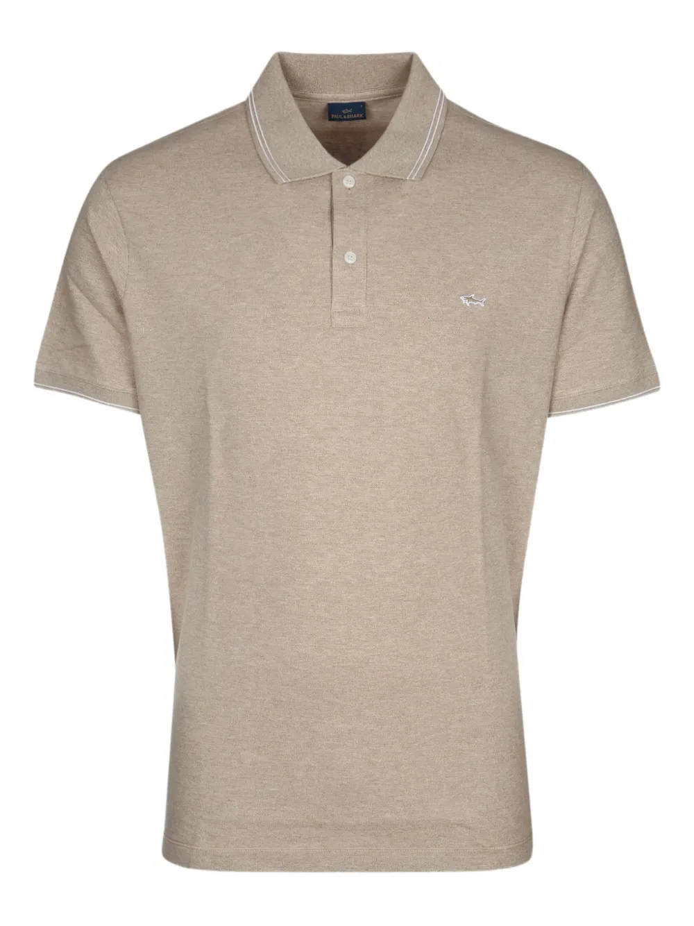 Paul & Shark tipped-collar polo shirt Beige