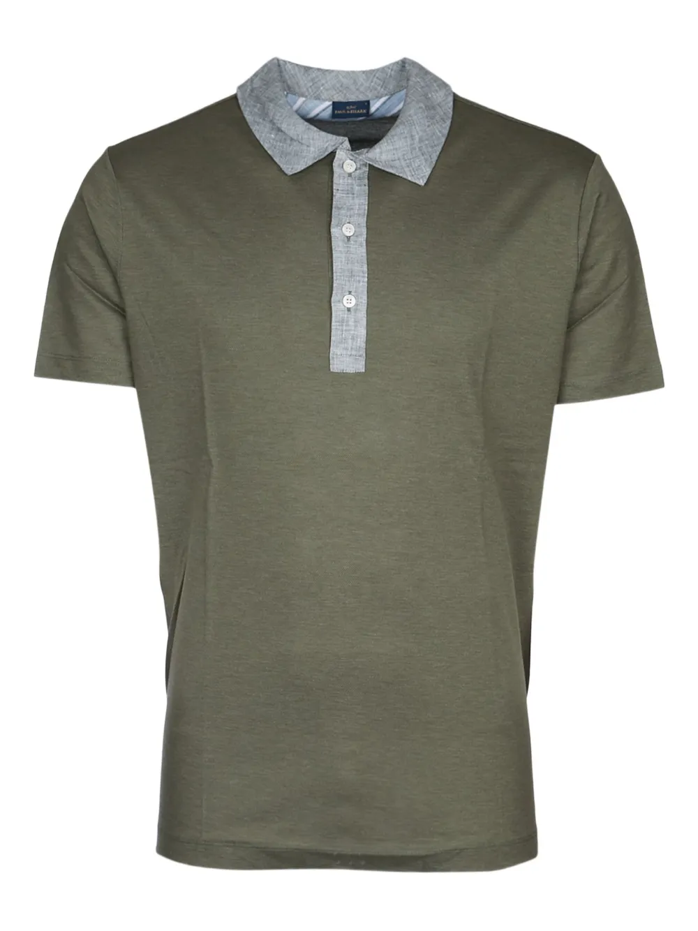 Paul & Shark contrast-collar polo shirt | Green | Image 1