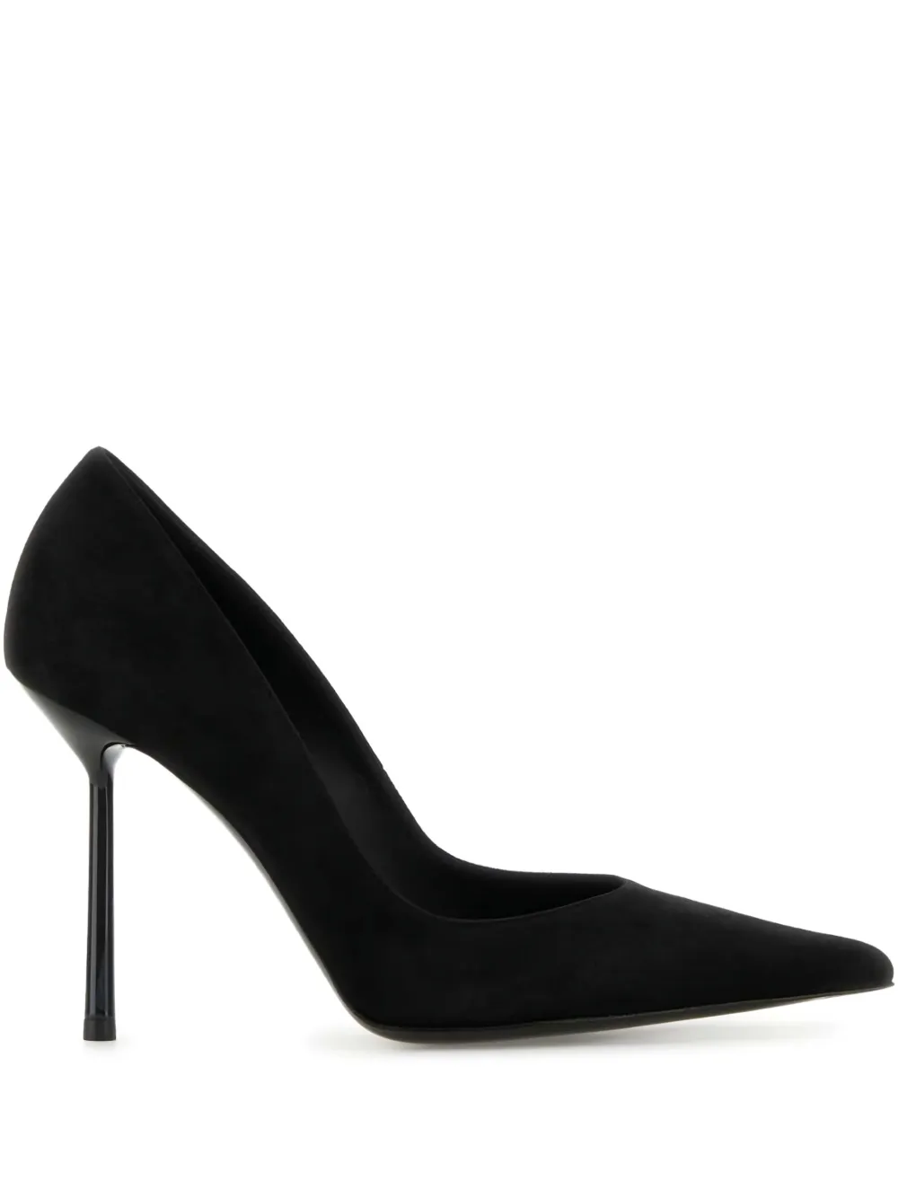 Le Silla 100mm Bella suede pumps Zwart