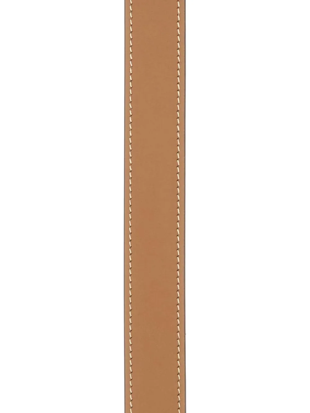 Miu logo-plaque leather belt Bruin