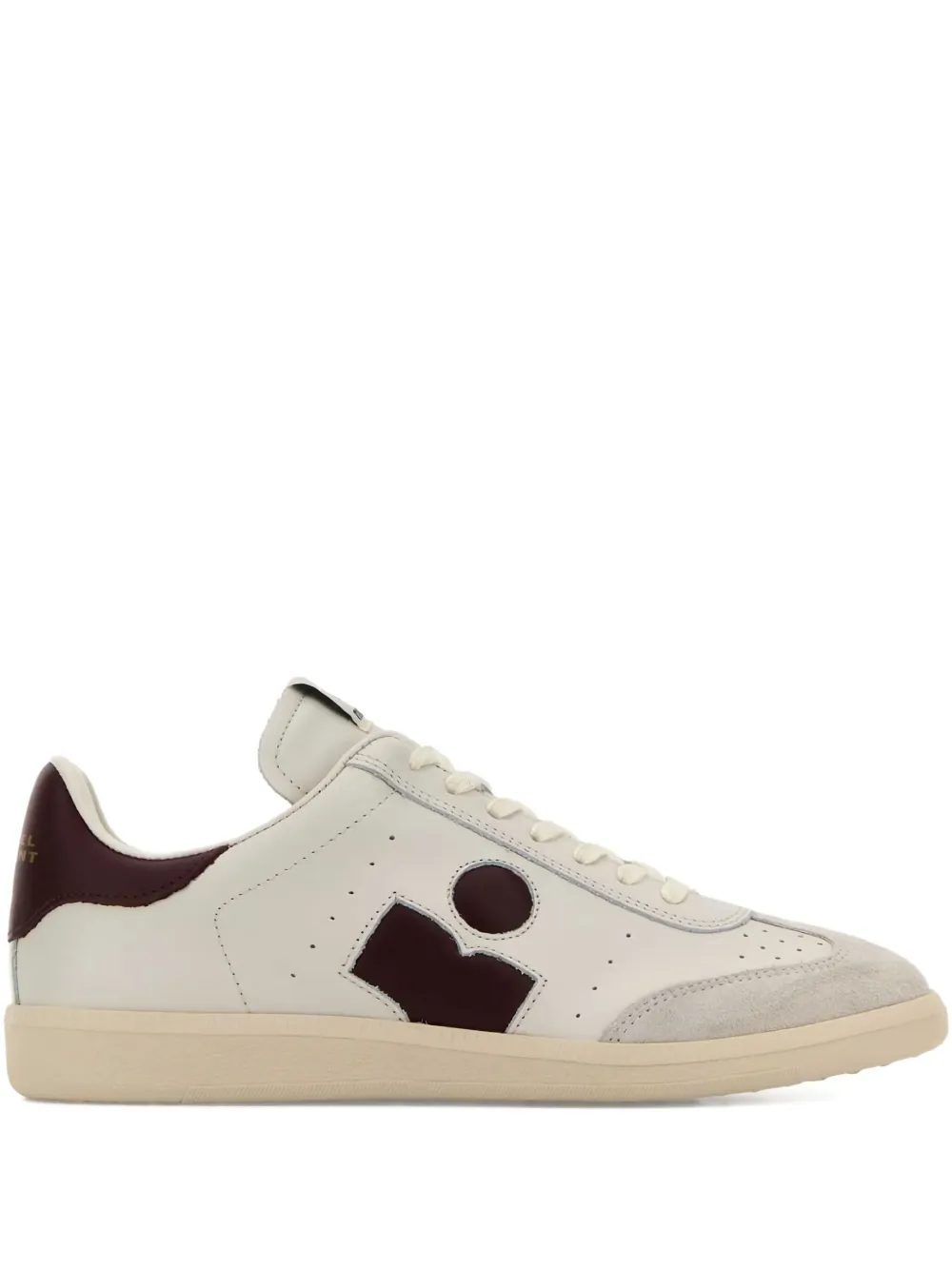 Isabel Marant Leather Logo Sneakers In Nude