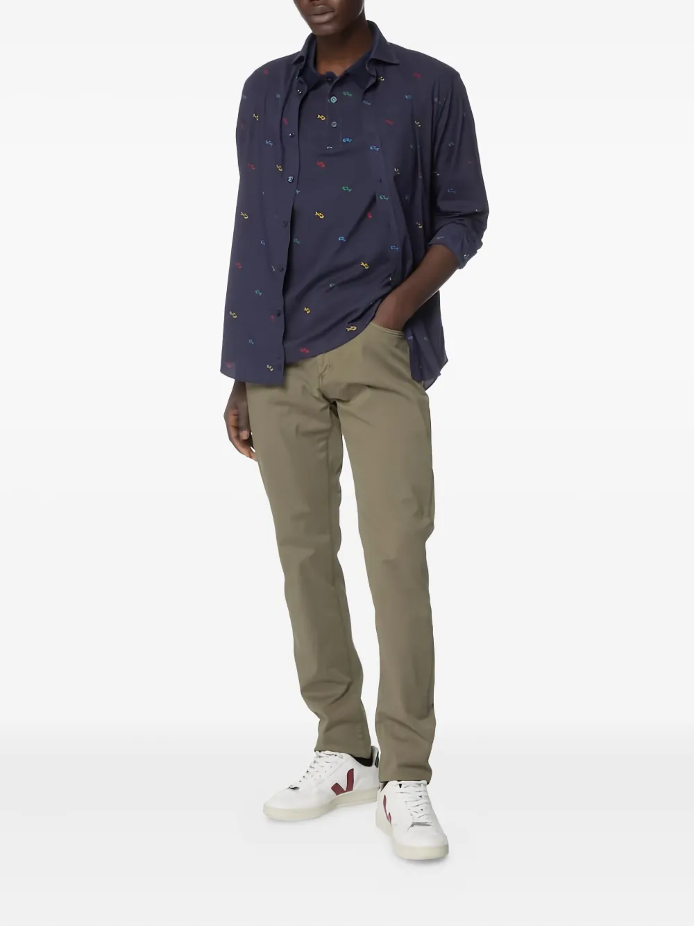 Paul & Shark five-pocket stretch-cotton pants - Bruin