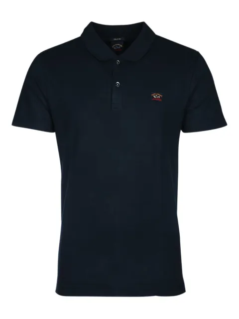 Paul & Shark logo-patch polo shirt