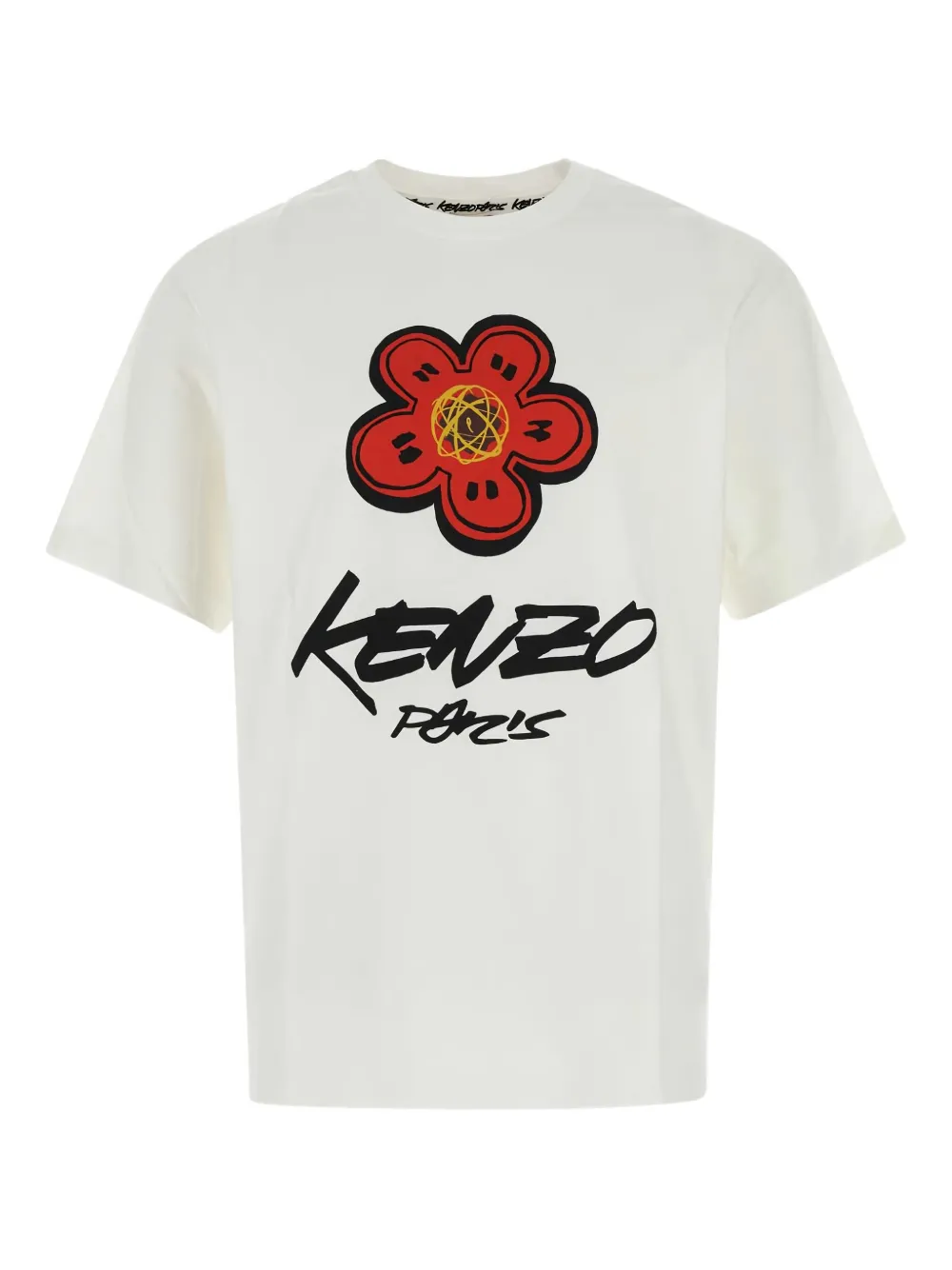 Kenzo flower-print logo t-shirt - ホワイト Kenzo flower-print logo t-shirt - ホワイト