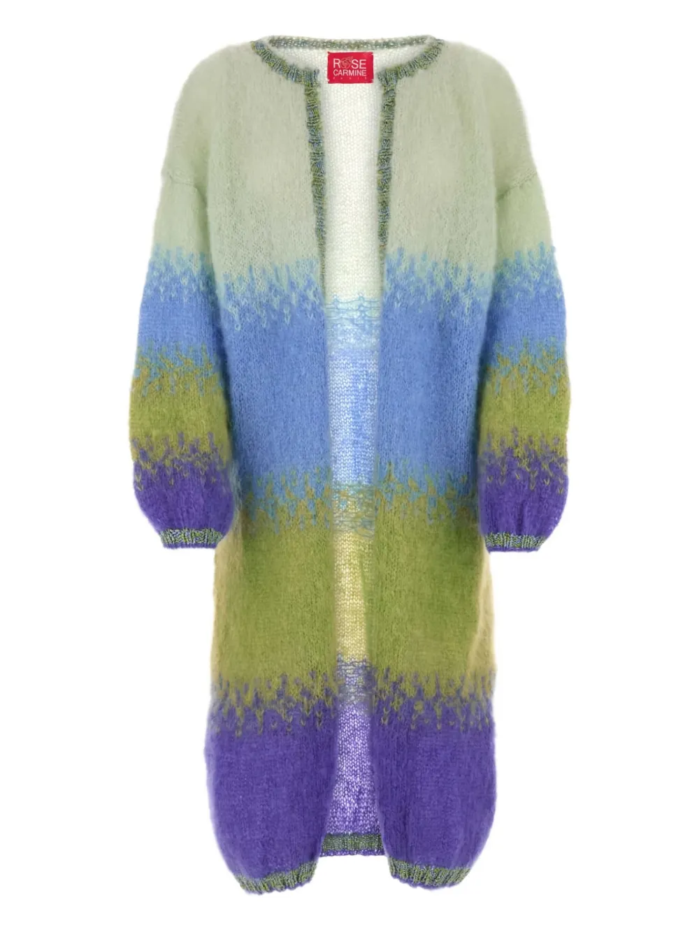 Rose Carmine ombré-effect cardigan | Neutrals | Image 1