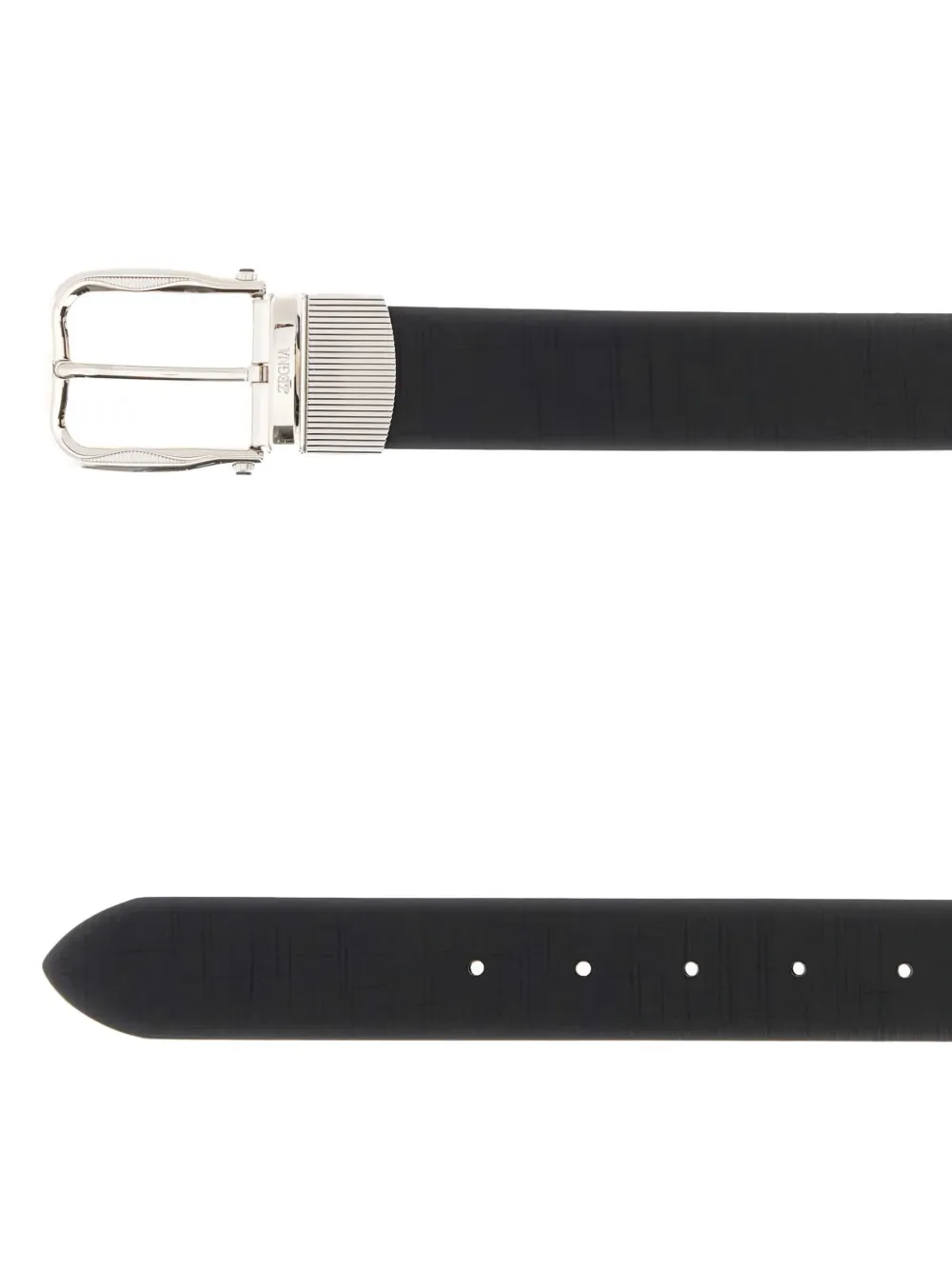 Zegna buckle leather belt Zwart