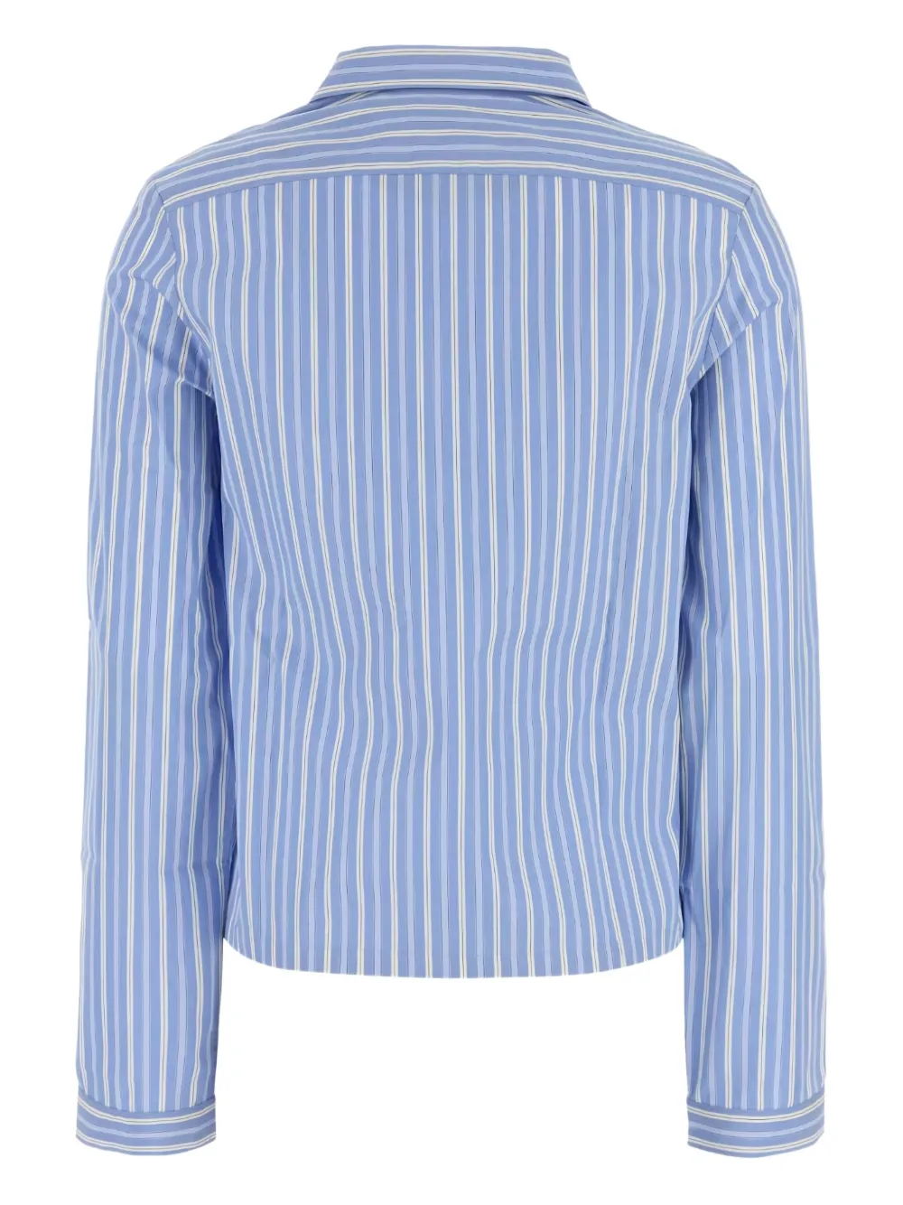 Miu striped pocket shirt Blauw