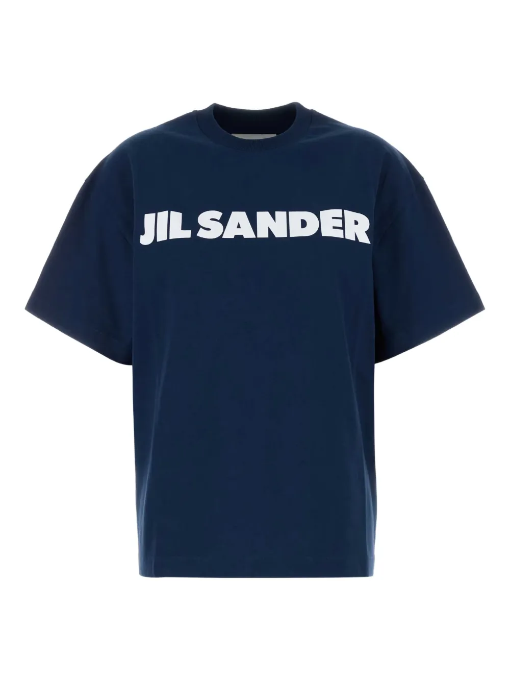 Jil Sander logo-print T-shirt Blauw
