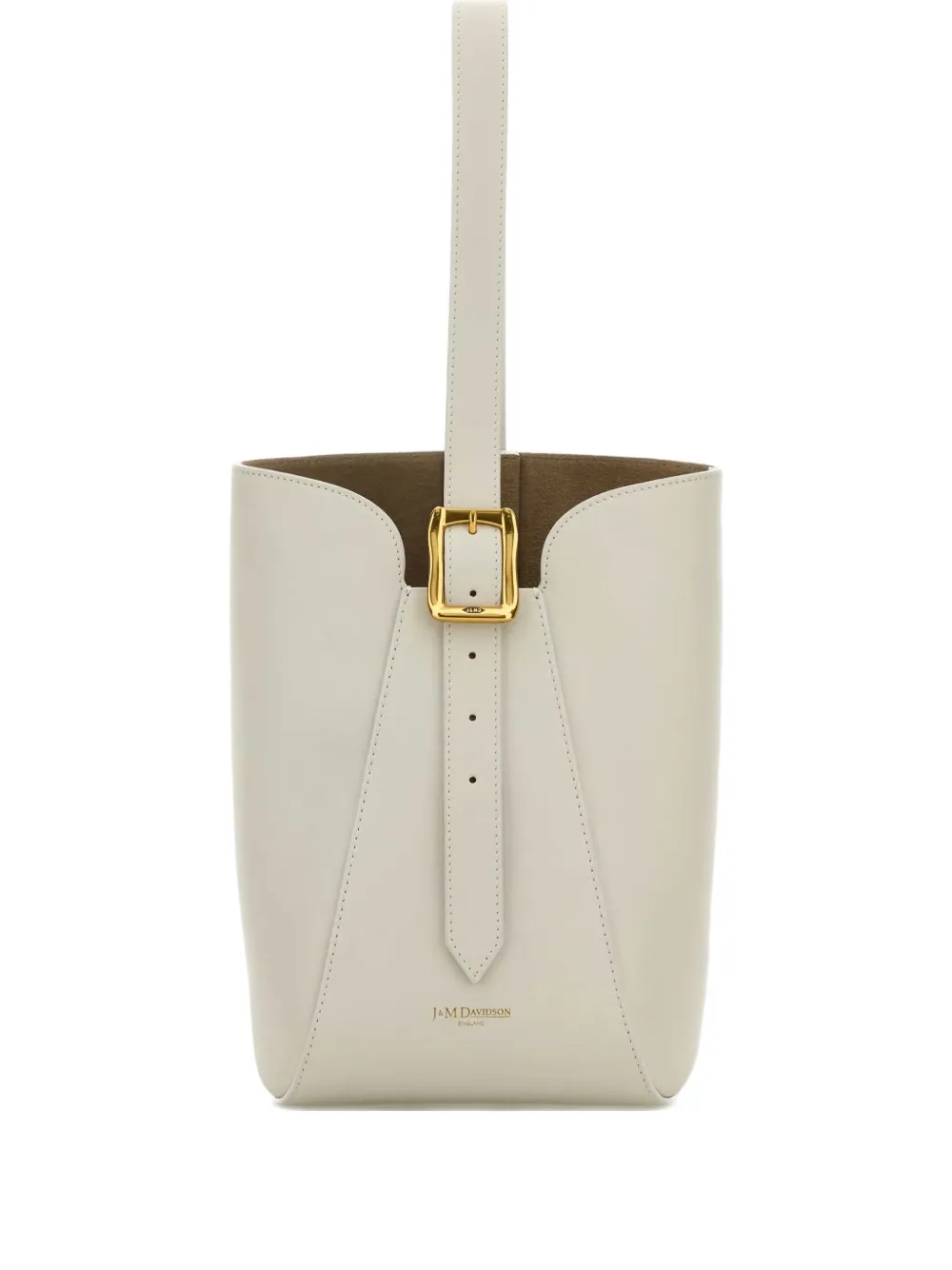 J&M Davidson nano Quiver buckle-fastening leather bucket bag - Toni neutri