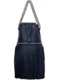 J&M Davidson Carnival fringed studded bucket bag - Blue