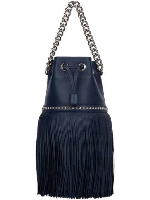 J&M Davidson Carnival fringed studded bucket bag