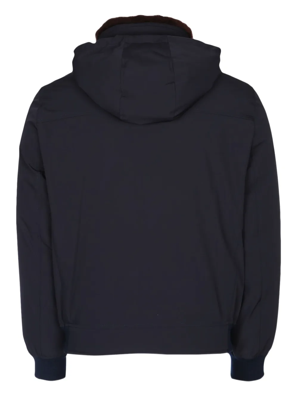 Brunello Cucinelli padded hooded jacket Blauw