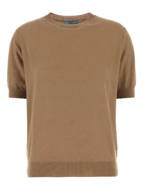 Prada cashmere short-sleeve sweater