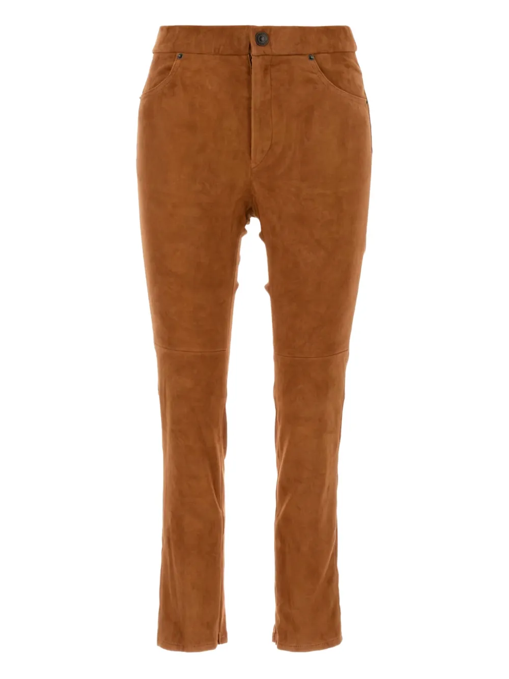 ISABEL MARANT suede back-pockets trousers Bruin