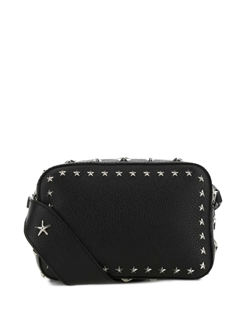 Jimmy Choo Pegasi star-studded leather shoulder bag - Zwart
