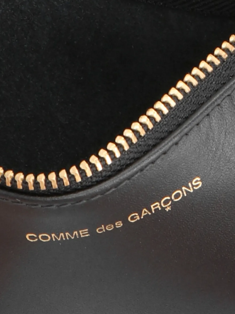 Comme Des Garçons Wallet logo-print leather wallet Zwart