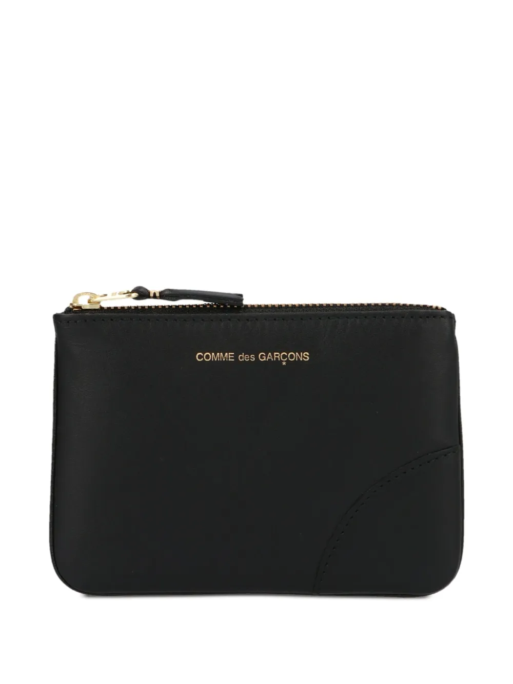 Comme Des Garçons Wallet logo-print leather wallet Zwart