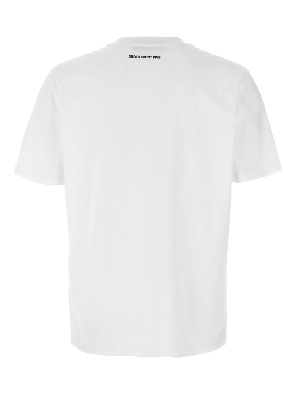 Department 5 T-shirt met logopatch - Wit