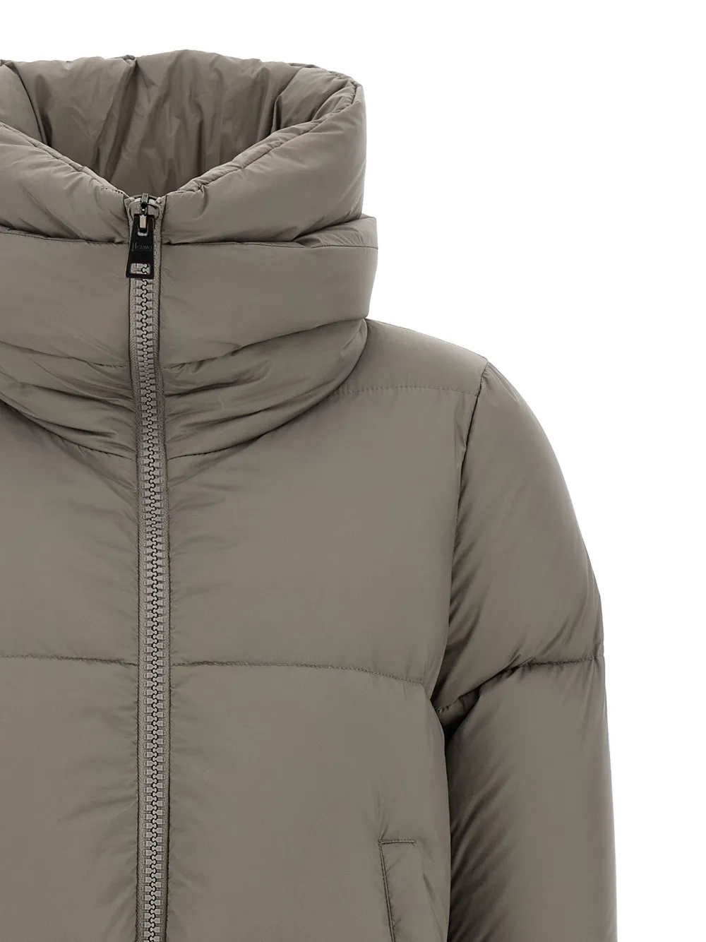 Herno quilted high-neck down coat Beige