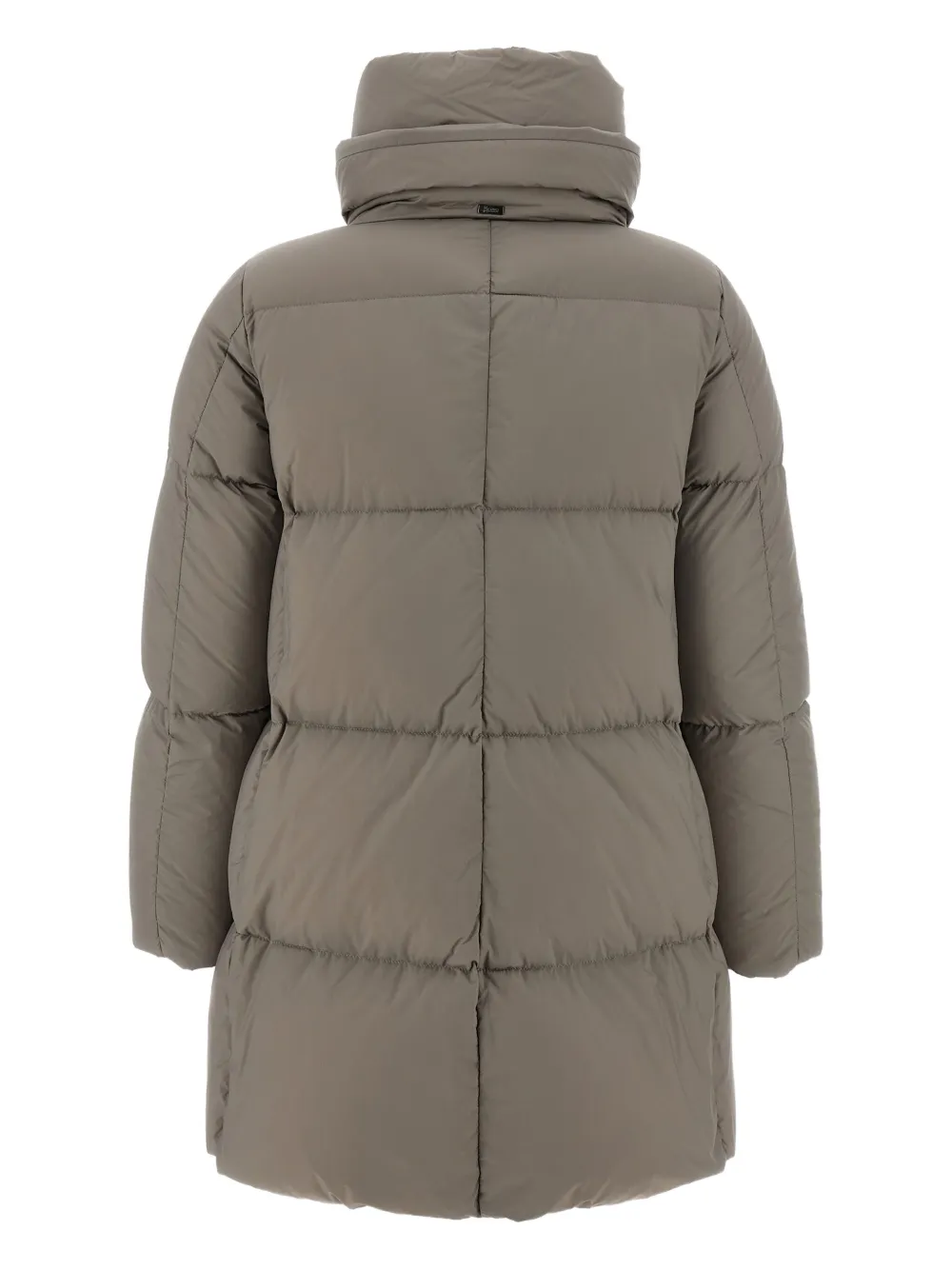 Herno quilted high-neck down coat Beige