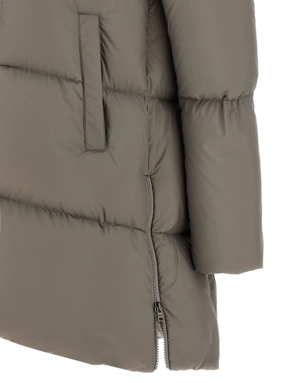 Herno quilted high-neck down coat Beige