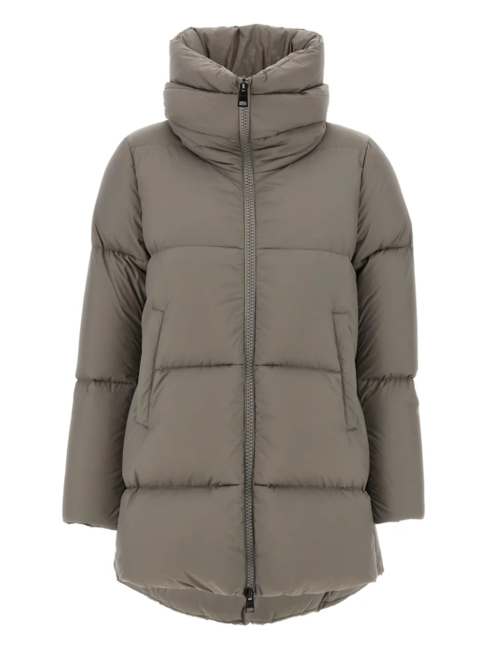 Herno quilted high-neck down coat - ニュートラル Herno quilted high-neck down coat - ニュートラル